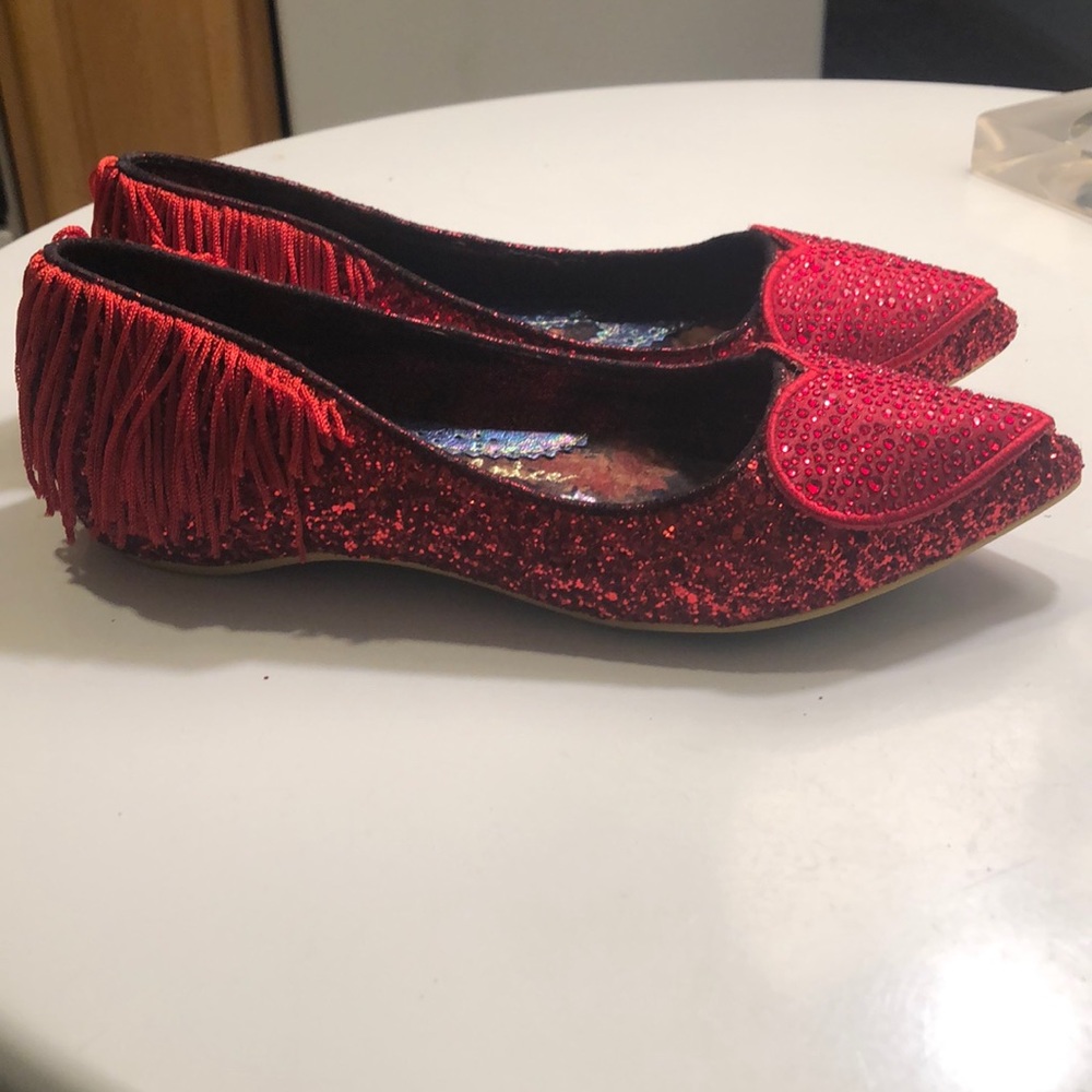 Irregular Choice glitter flats
